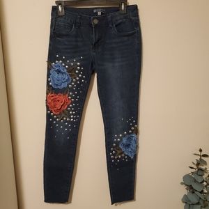 Boom Boom 3D embroidered Jeans